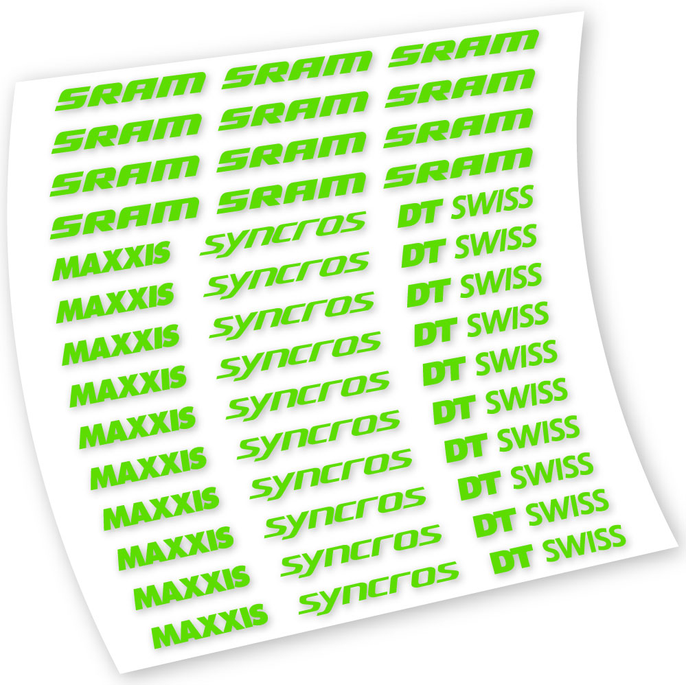 Autocollants, Maxxis Syncross DT Swiss Sram, Cadre, Vélo vinyle autocollant