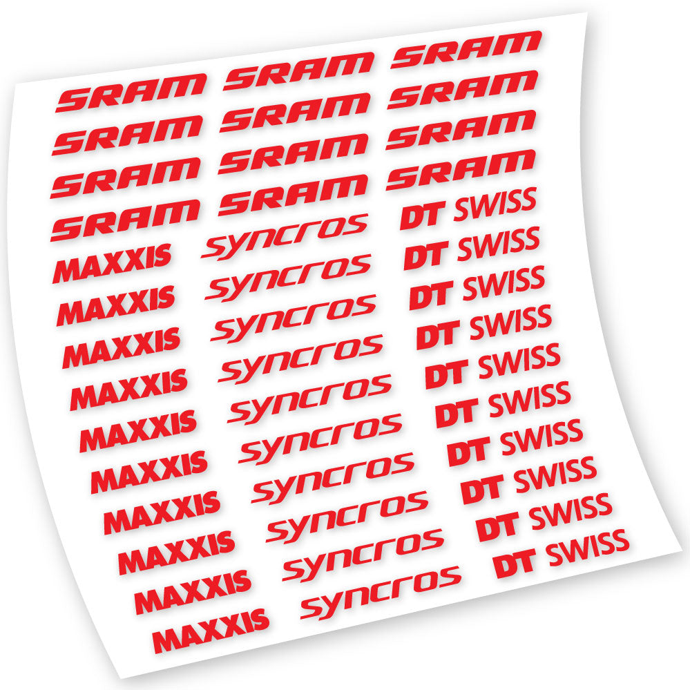 Autocollants, Maxxis Syncross DT Swiss Sram, Cadre, Vélo vinyle autocollant