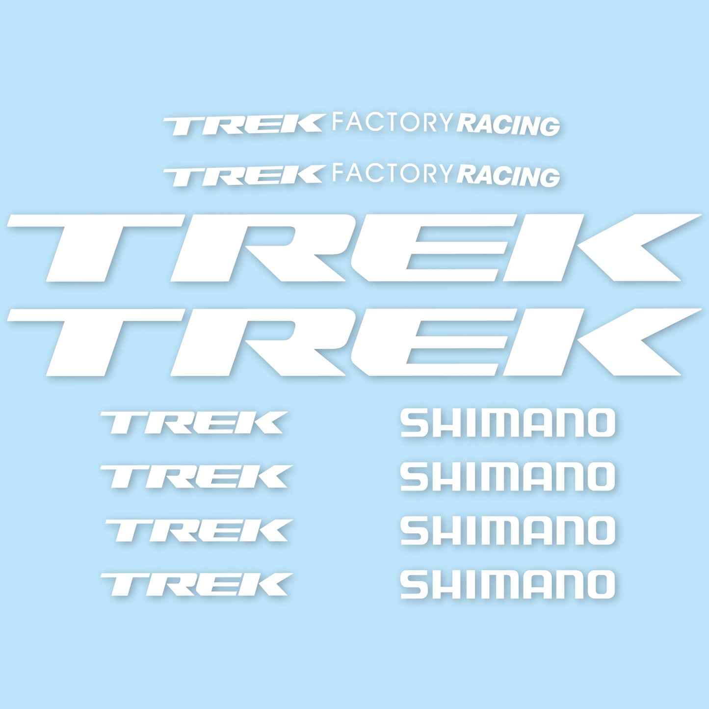 Autocollants, Trek Factory Racing Team, Cadre, Autocollant Vélo vinyle