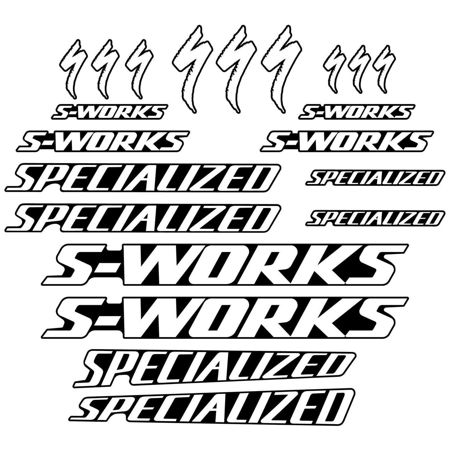 Autocollants, Specialized, Cadre, Vélo vinyle autocollant