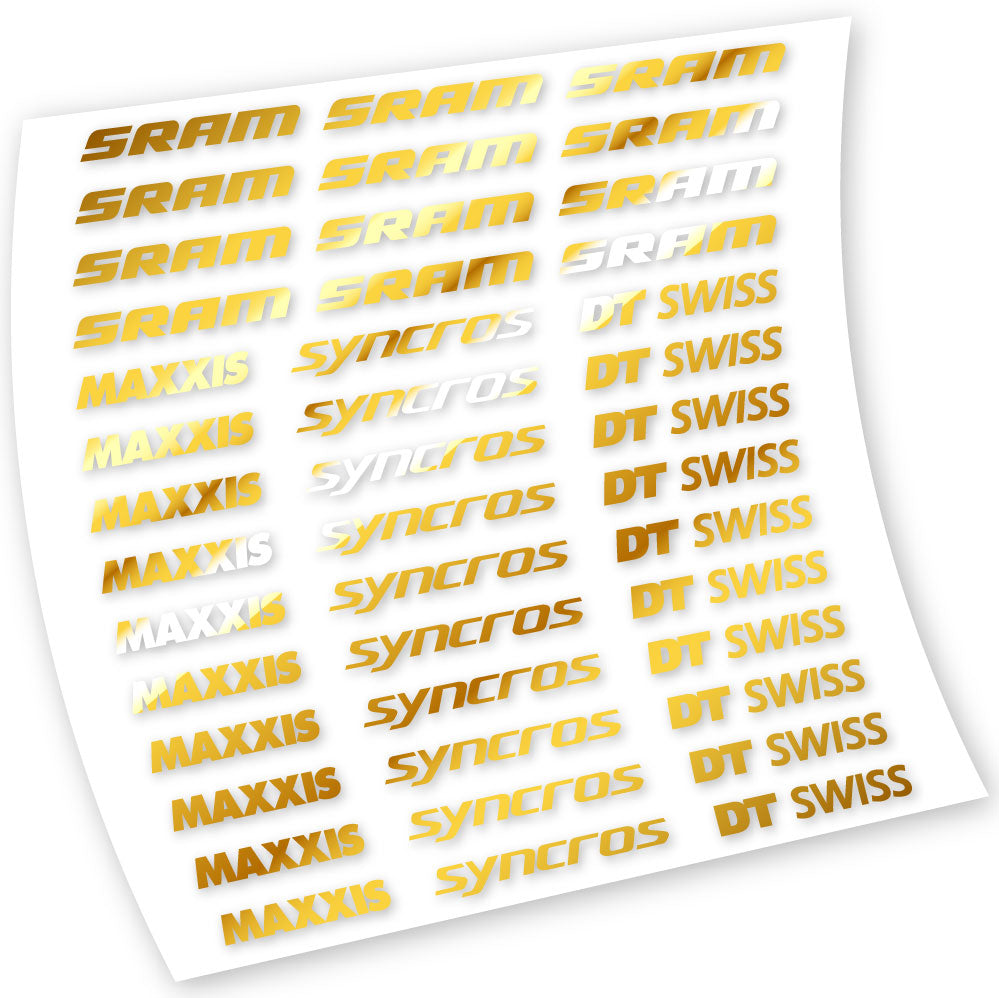 Autocollants, Maxxis Syncross DT Swiss Sram, Cadre, Vélo vinyle autocollant