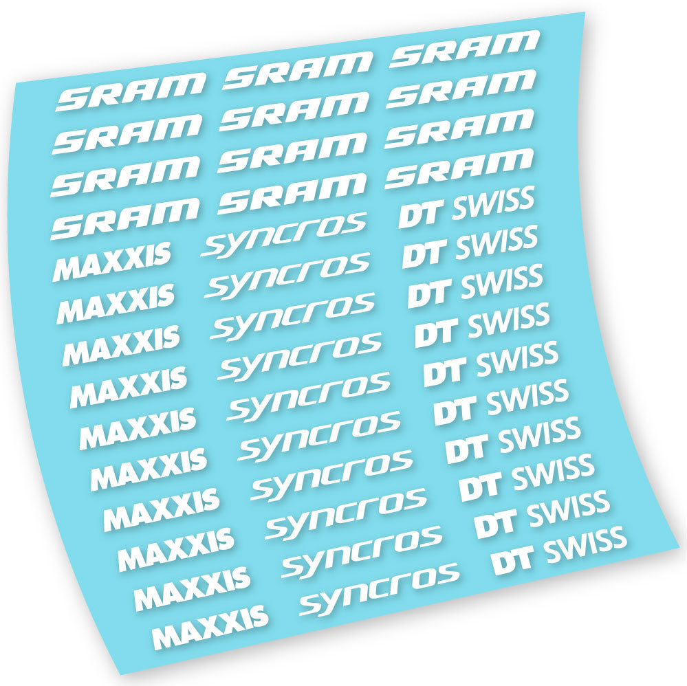 Autocollants, Maxxis Syncross DT Swiss Sram, Cadre, Vélo vinyle autocollant