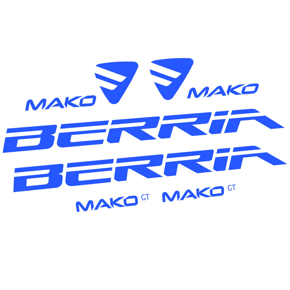Autocollant Berria Mako GT, Cadre, Vélo vinyle autocollant