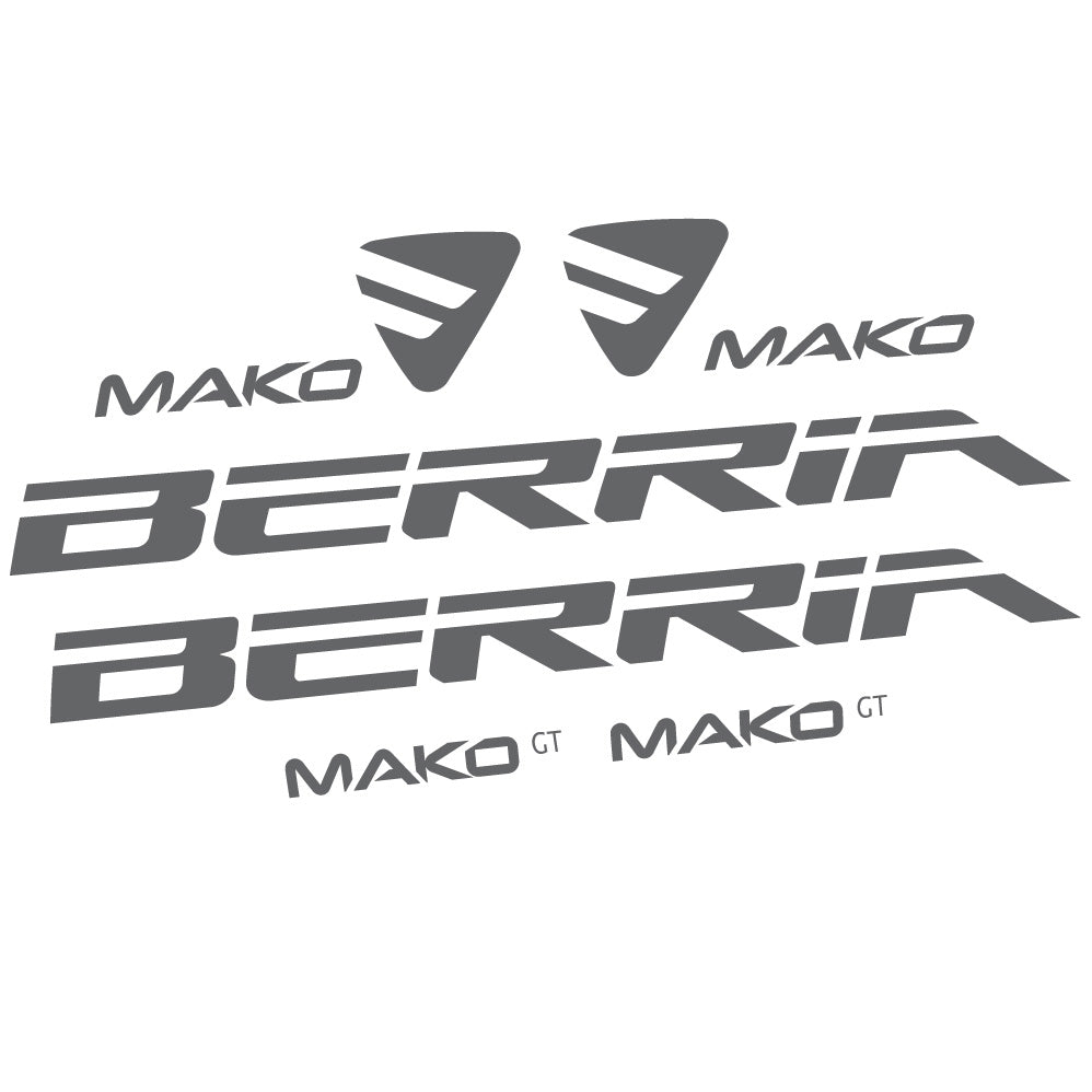 Autocollant Berria Mako GT, Cadre, Vélo vinyle autocollant
