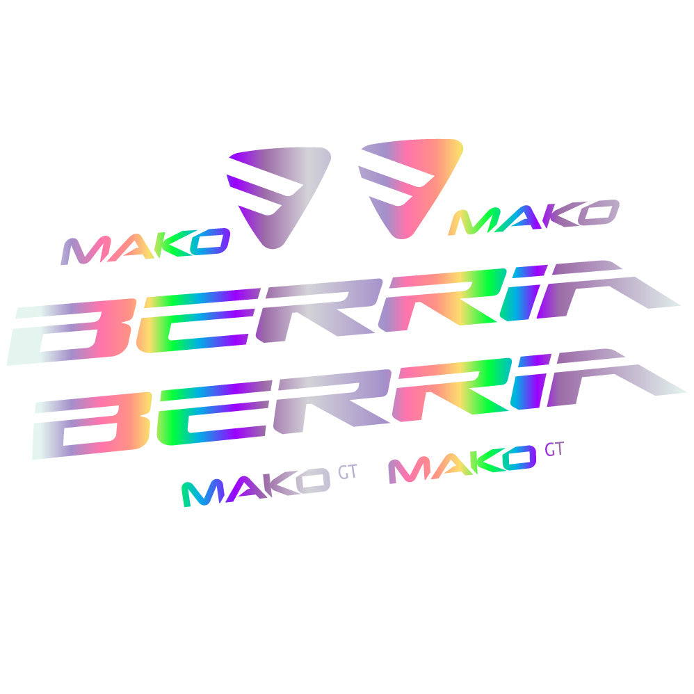 Autocollant Berria Mako GT, Cadre, Vélo vinyle autocollant