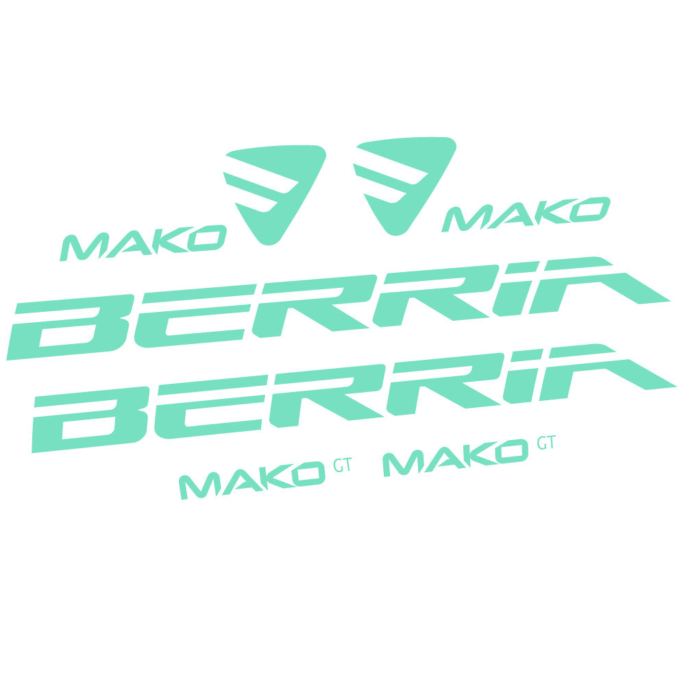 Autocollant Berria Mako GT, Cadre, Vélo vinyle autocollant
