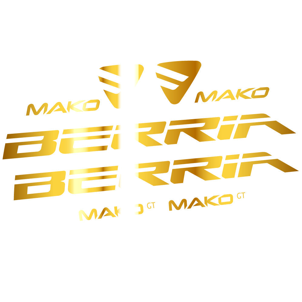 Autocollant Berria Mako GT, Cadre, Vélo vinyle autocollant