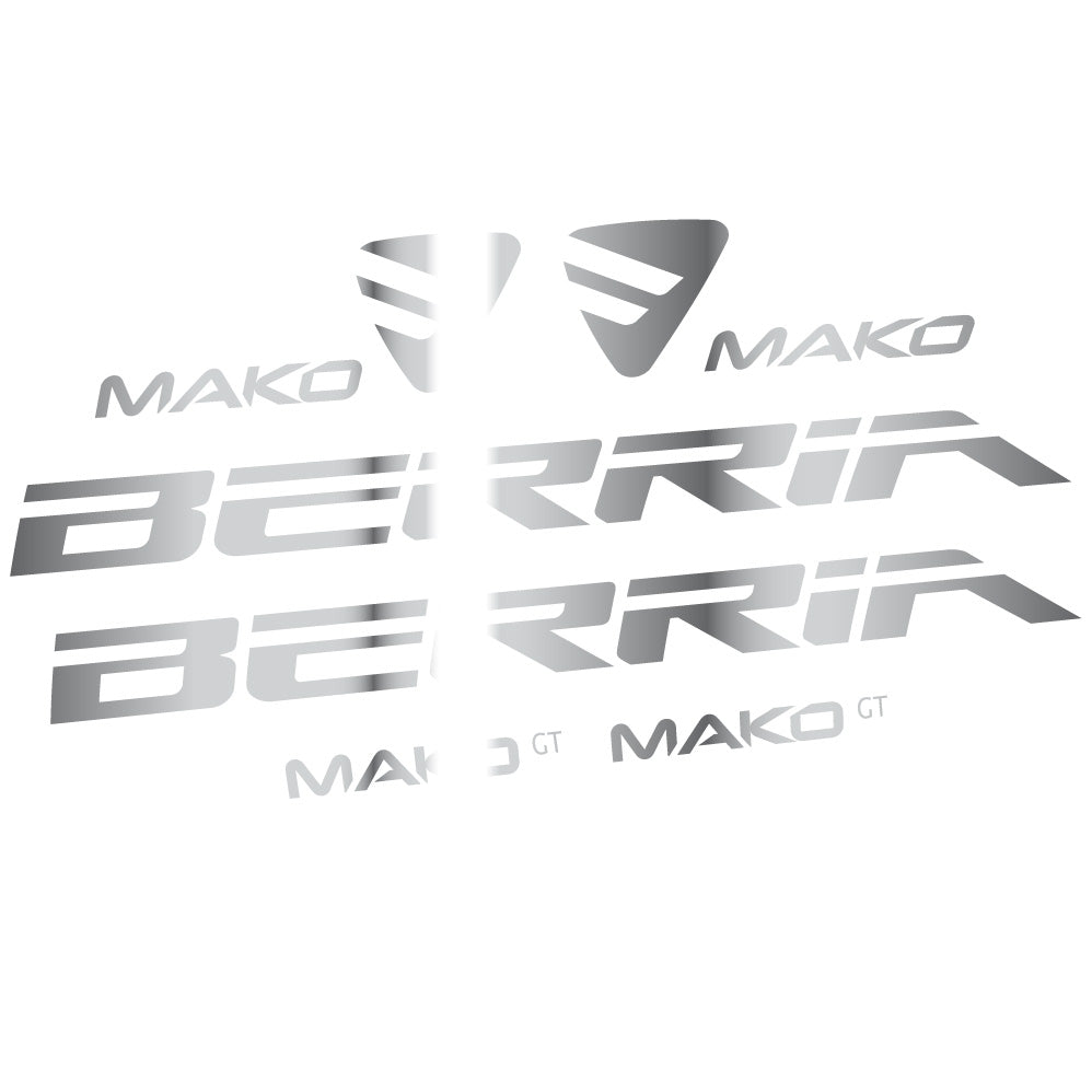 Autocollant Berria Mako GT, Cadre, Vélo vinyle autocollant