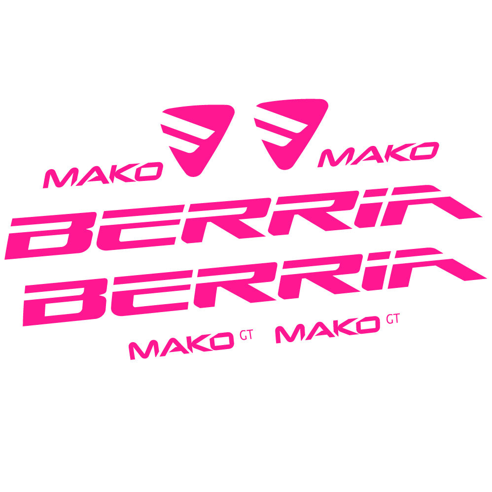 Autocollant Berria Mako GT, Cadre, Vélo vinyle autocollant