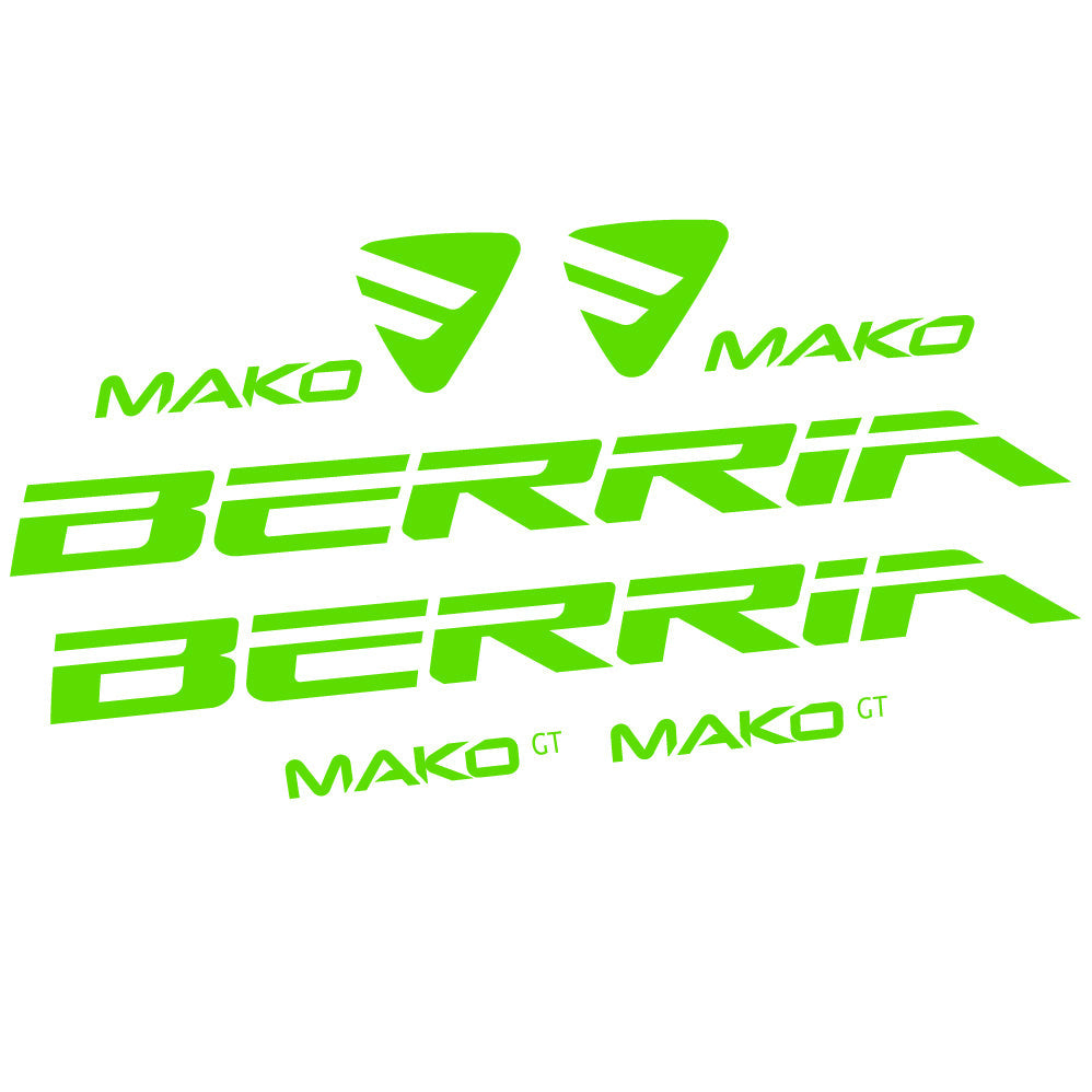 Autocollant Berria Mako GT, Cadre, Vélo vinyle autocollant