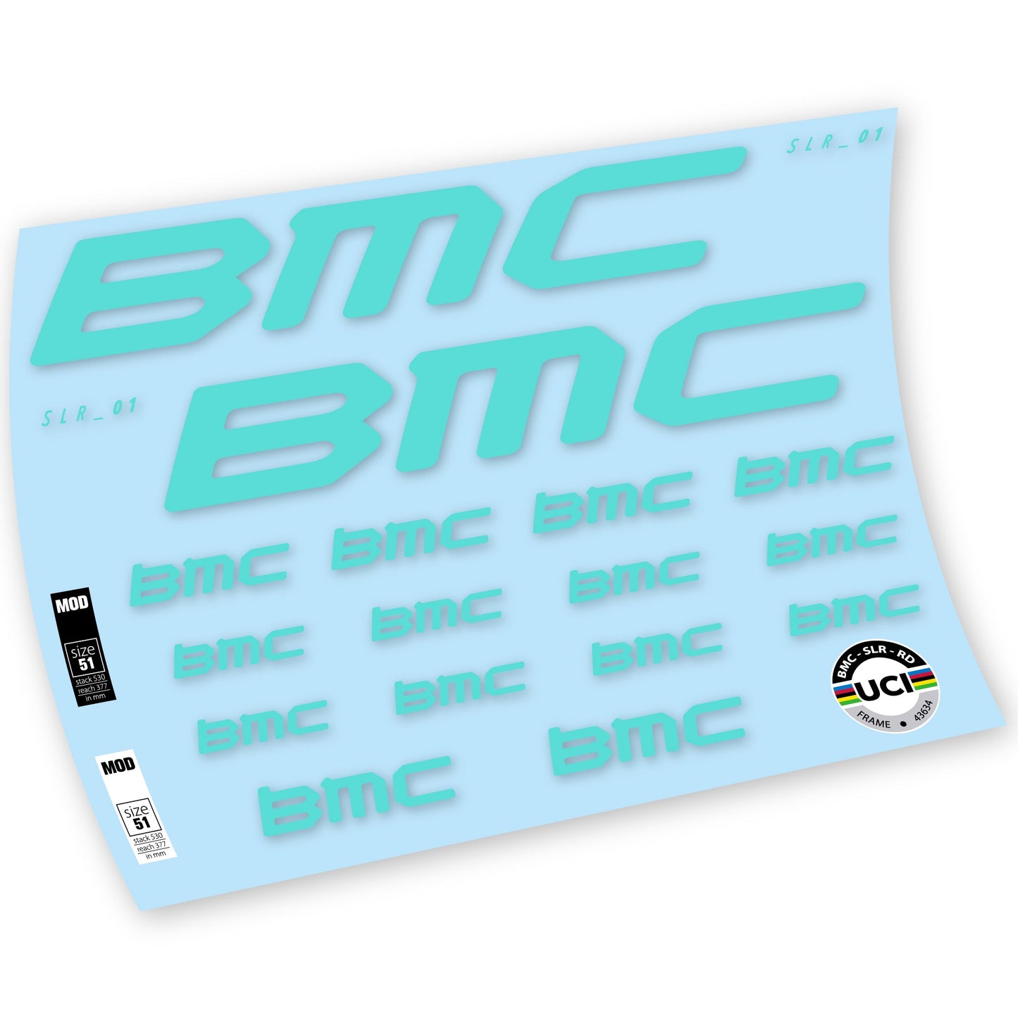 Autocollants, BMC Team Machine SLR01 2021, Cadre, Autocollant Vélo vinyle