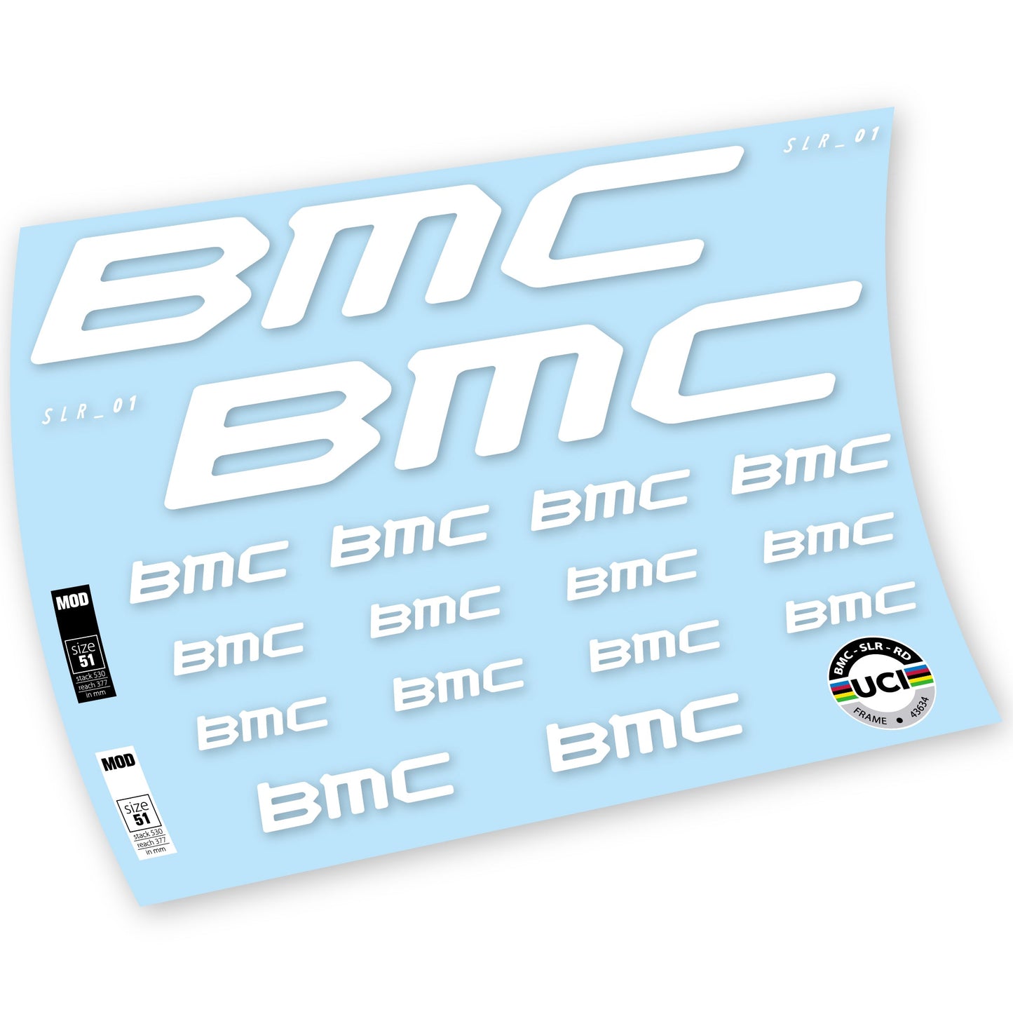 Autocollants, BMC Team Machine SLR01 2021, Cadre, Autocollant Vélo vinyle