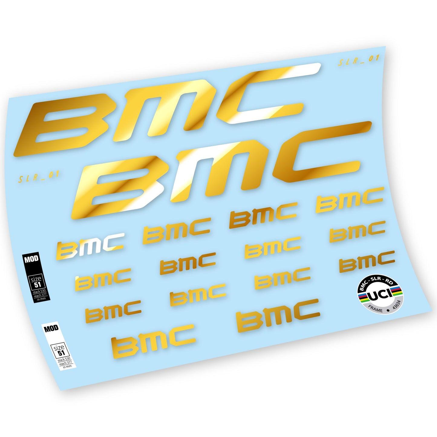 Autocollants, BMC Team Machine SLR01 2021, Cadre, Autocollant Vélo vinyle