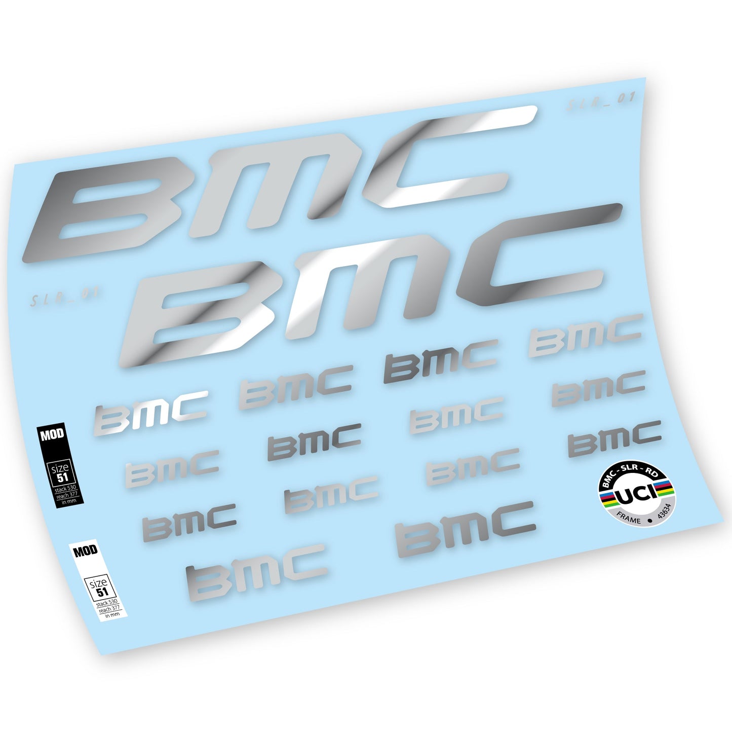 Autocollants, BMC Team Machine SLR01 2021, Cadre, Autocollant Vélo vinyle