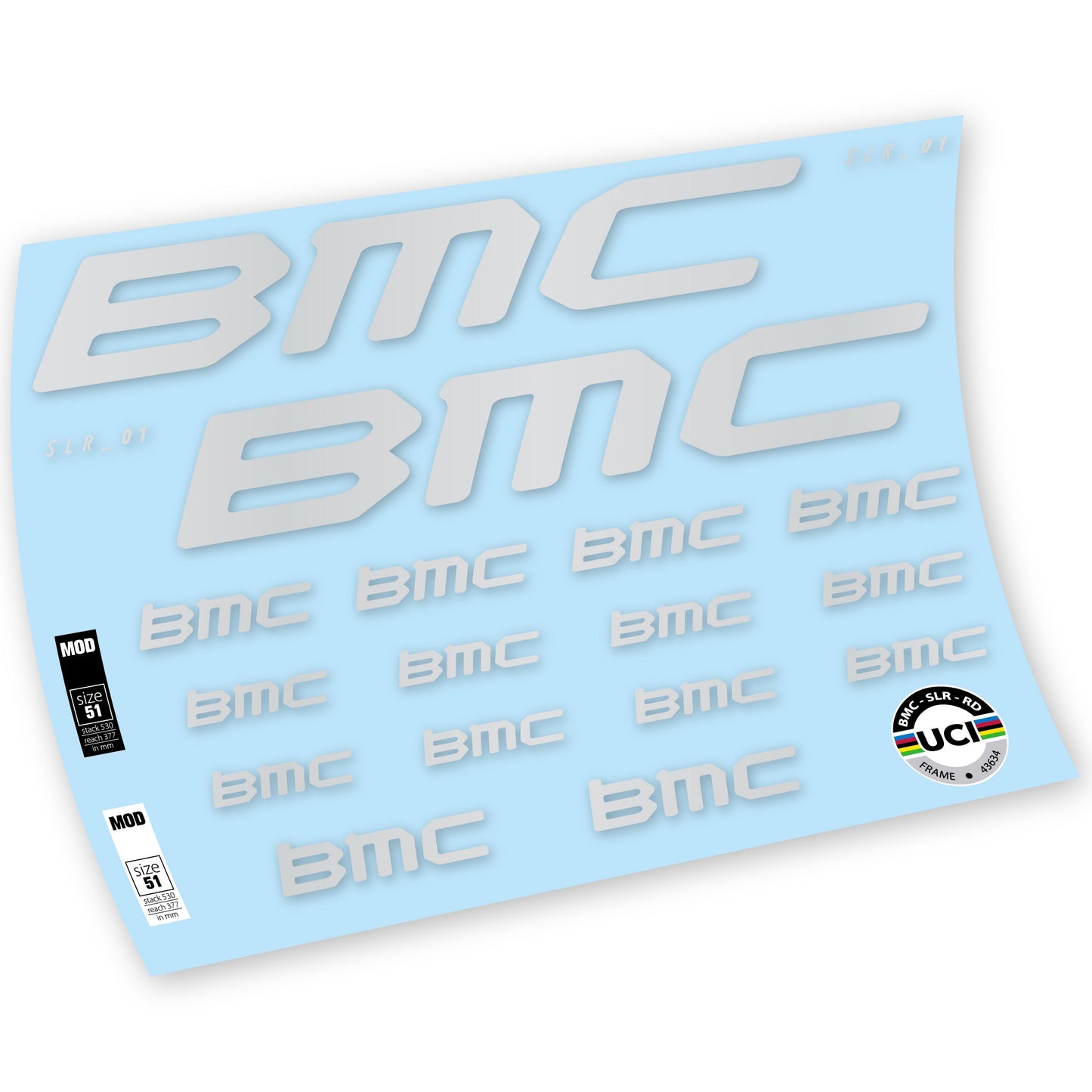 Autocollants, BMC Team Machine SLR01 2021, Cadre, Autocollant Vélo vinyle