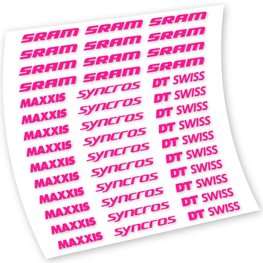 Autocollants, Maxxis Syncross DT Swiss Sram, Cadre, Vélo vinyle autocollant