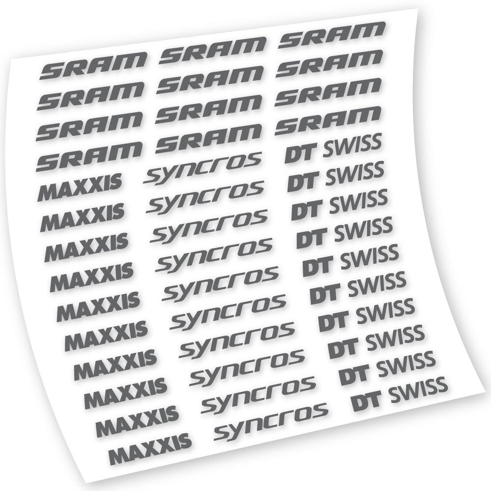 Autocollants, Maxxis Syncross DT Swiss Sram, Cadre, Vélo vinyle autocollant