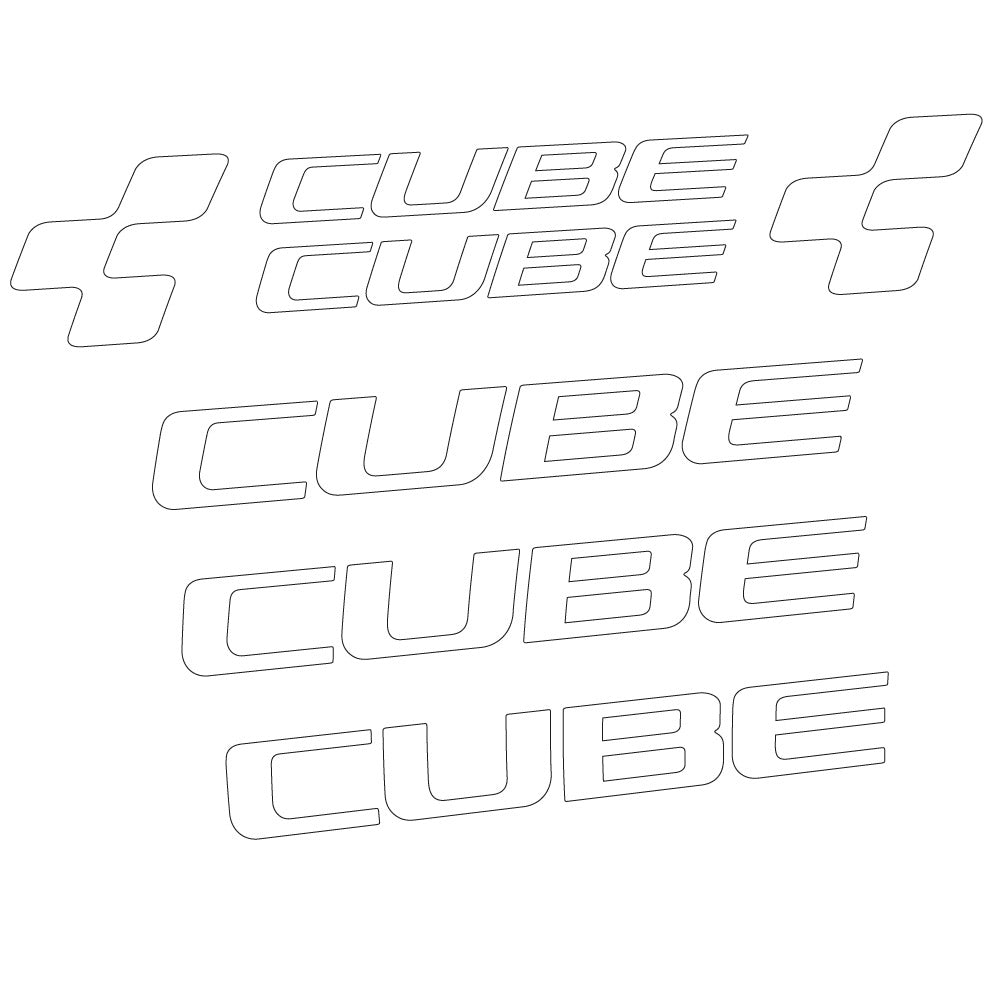 Autocollant Cube, Cadre, Vélo vinyle autocollant