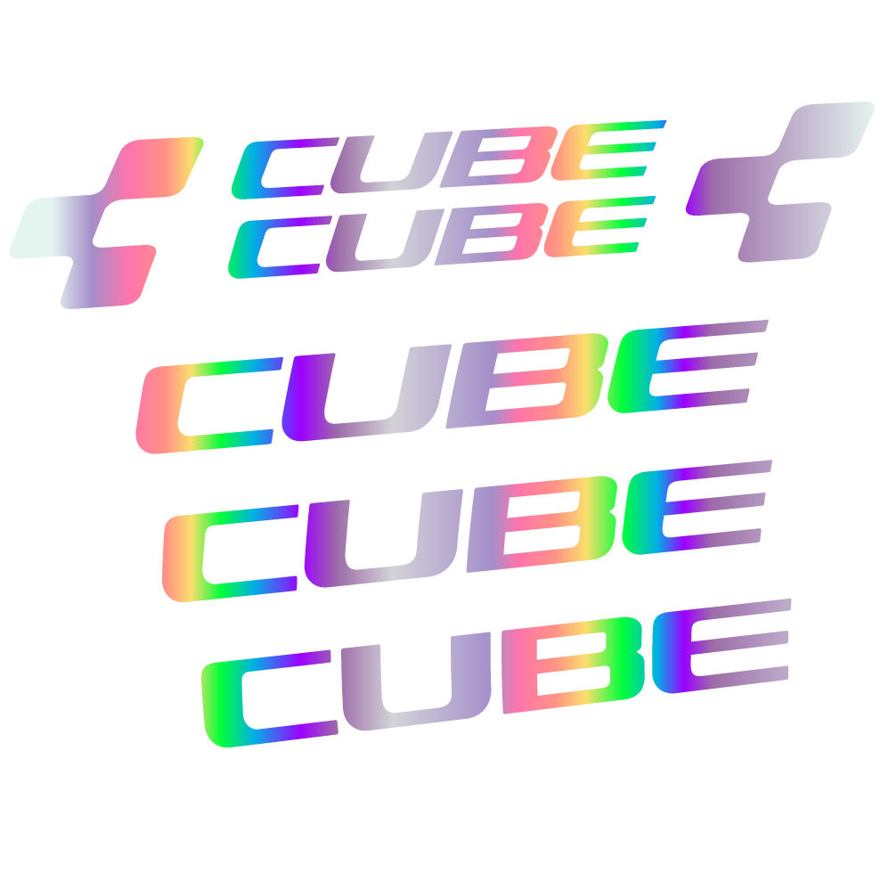 Autocollant Cube, Cadre, Vélo vinyle autocollant