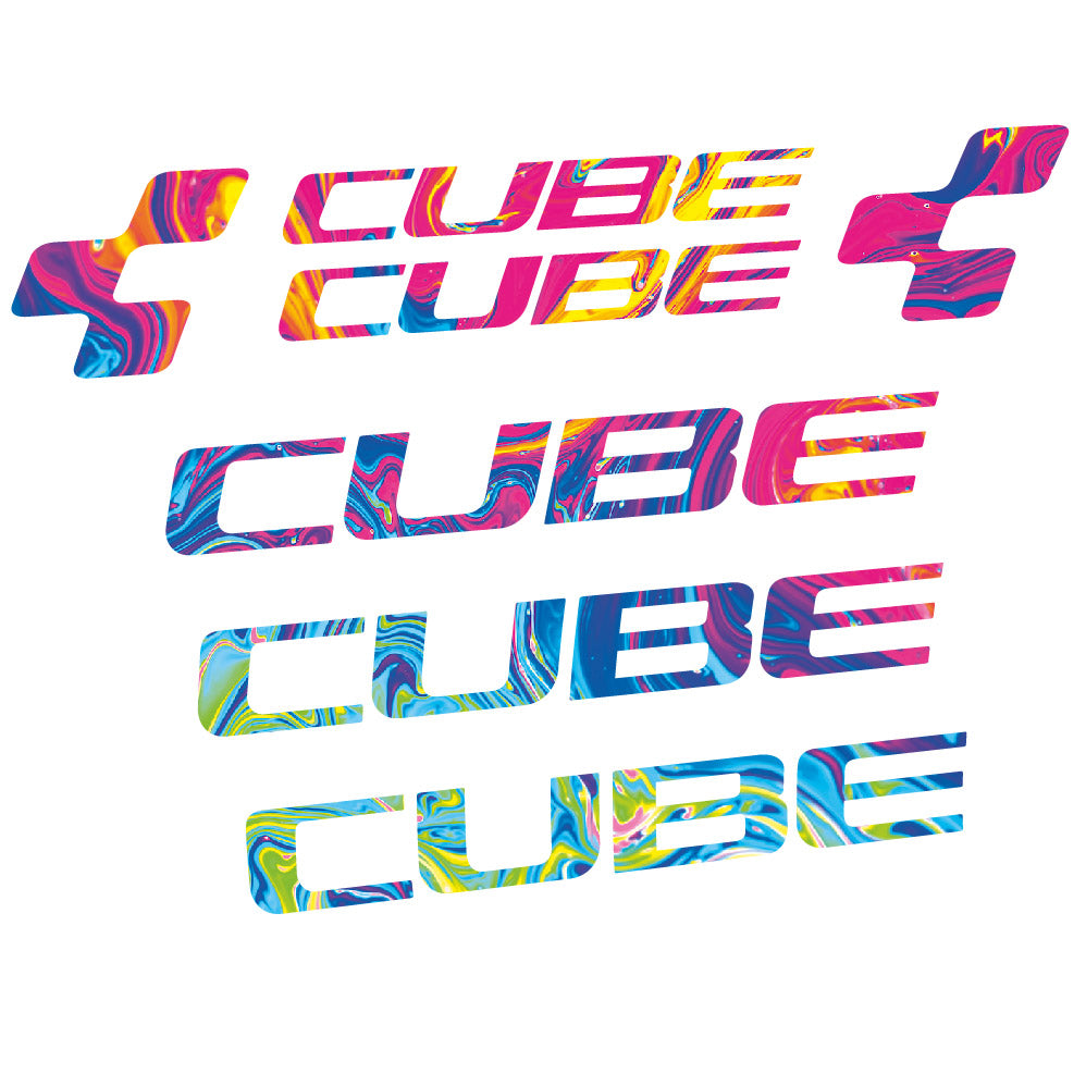 Autocollant Cube, Cadre, Vélo vinyle autocollant