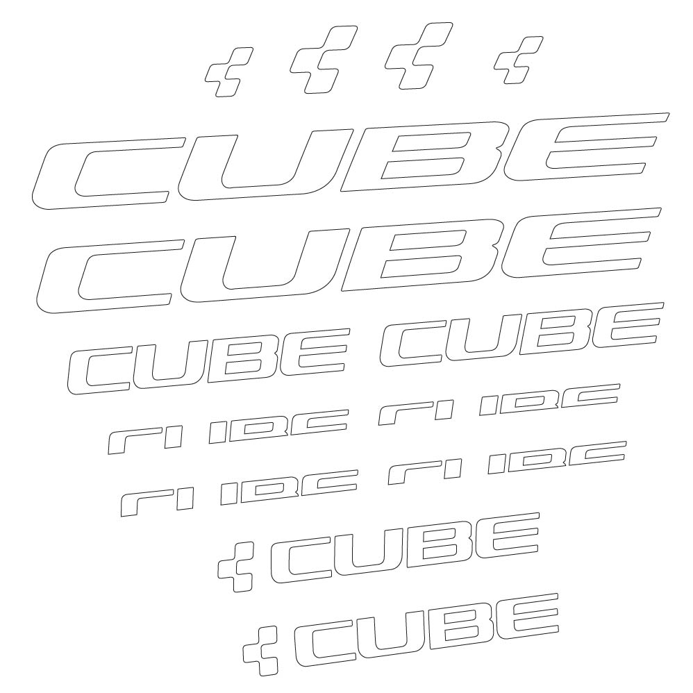 Autocollant Cube, Cadre, Vélo vinyle autocollant