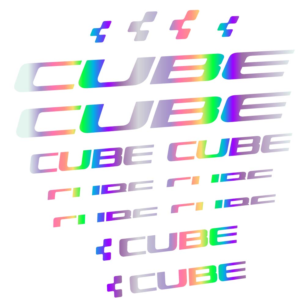 Autocollant Cube, Cadre, Vélo vinyle autocollant