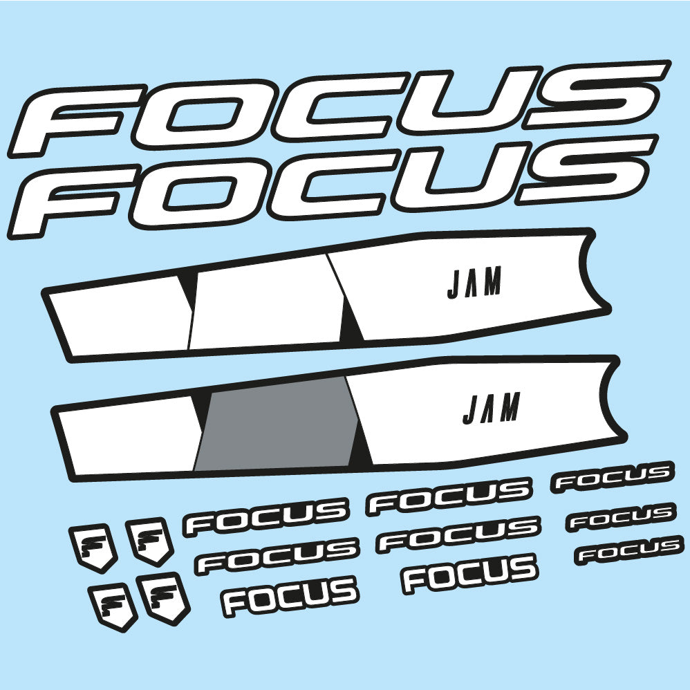 Autocollant Focus Jam 6.8 2021, Cadre, Vélo vinyle sticker
