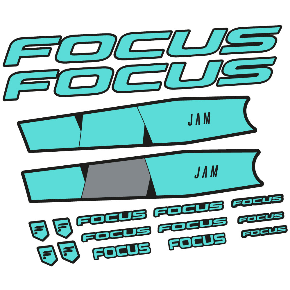 Autocollant Focus Jam 6.8 2021, Cadre, Vélo vinyle sticker