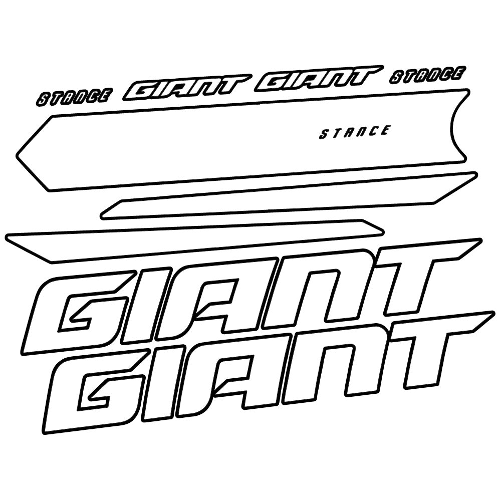 Autocollant Giant Stance 2021, Cadre, Autocollant Vinyle