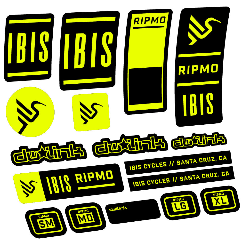 Autocollant Ibis Ripmo V2, Cadre, Vélo vinyle autocollant