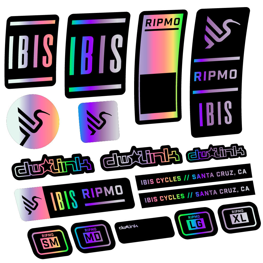 Autocollant Ibis Ripmo V2, Cadre, Vélo vinyle autocollant