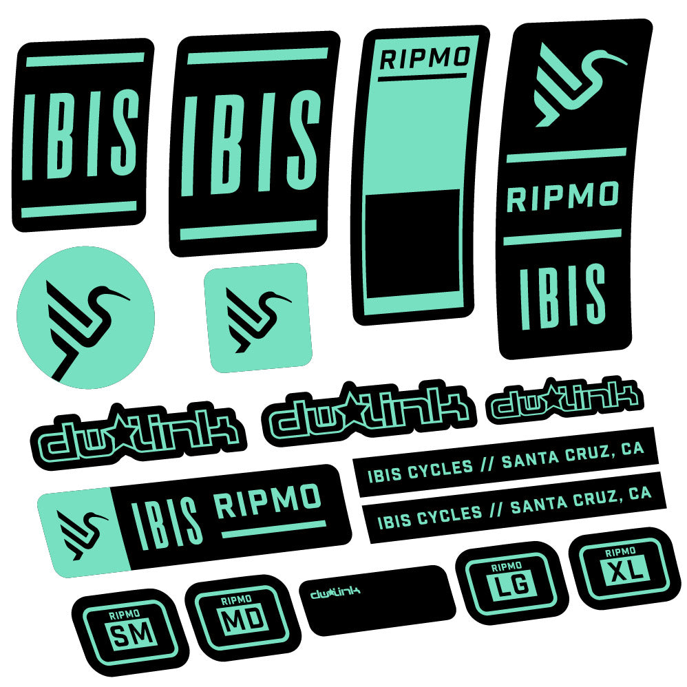 Autocollant Ibis Ripmo V2, Cadre, Vélo vinyle autocollant