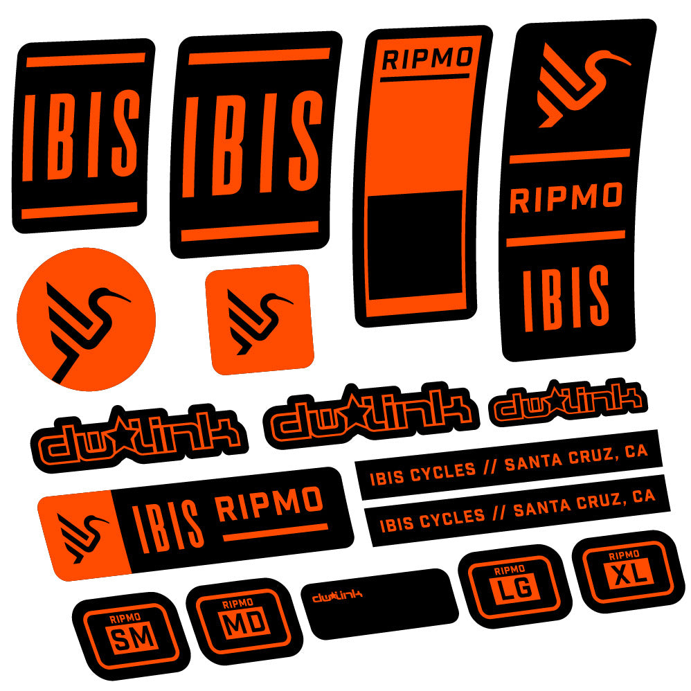 Autocollant Ibis Ripmo V2, Cadre, Vélo vinyle autocollant