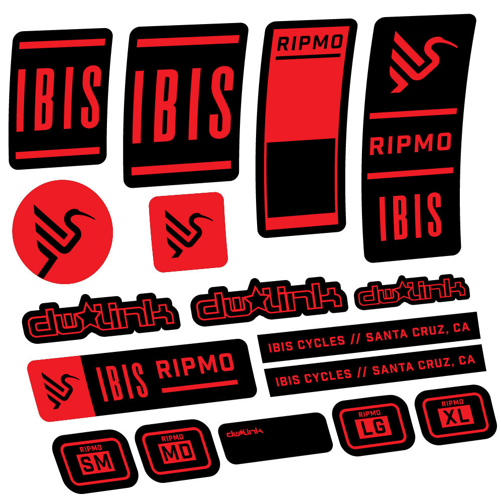 Autocollant Ibis Ripmo V2, Cadre, Vélo vinyle autocollant