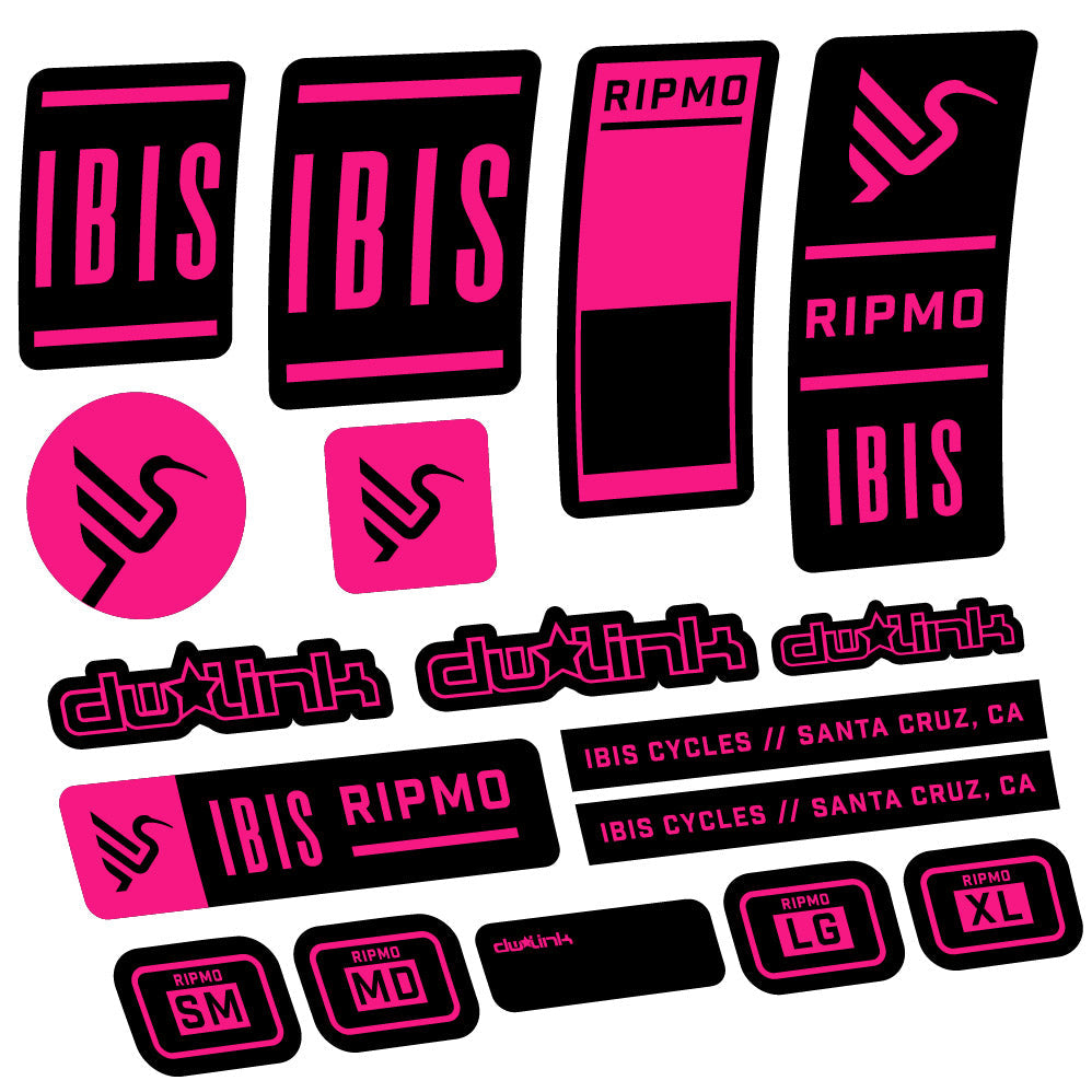 Autocollant Ibis Ripmo V2, Cadre, Vélo vinyle autocollant