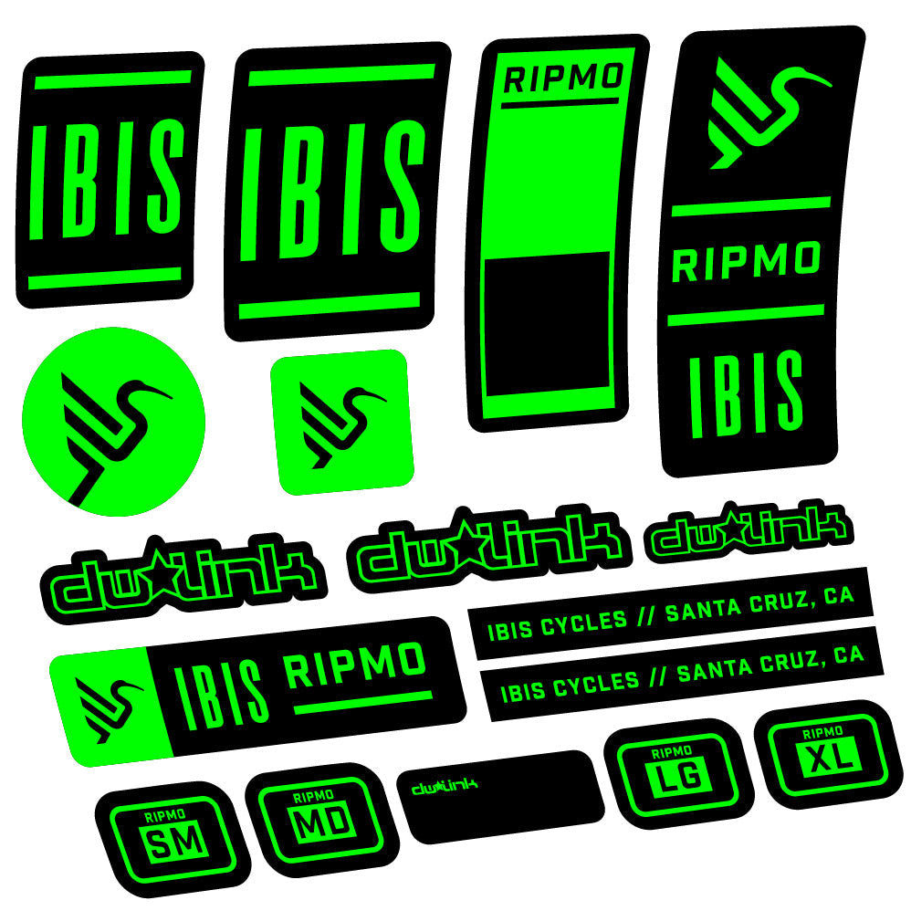 Autocollant Ibis Ripmo V2, Cadre, Vélo vinyle autocollant