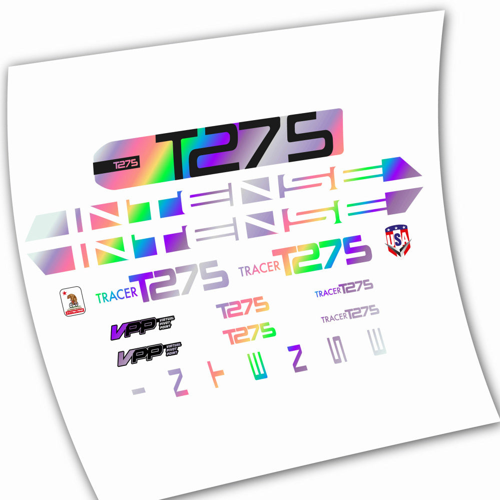 Autocollants, Intense T275, Cadre, Autocollant Vélo vinyle