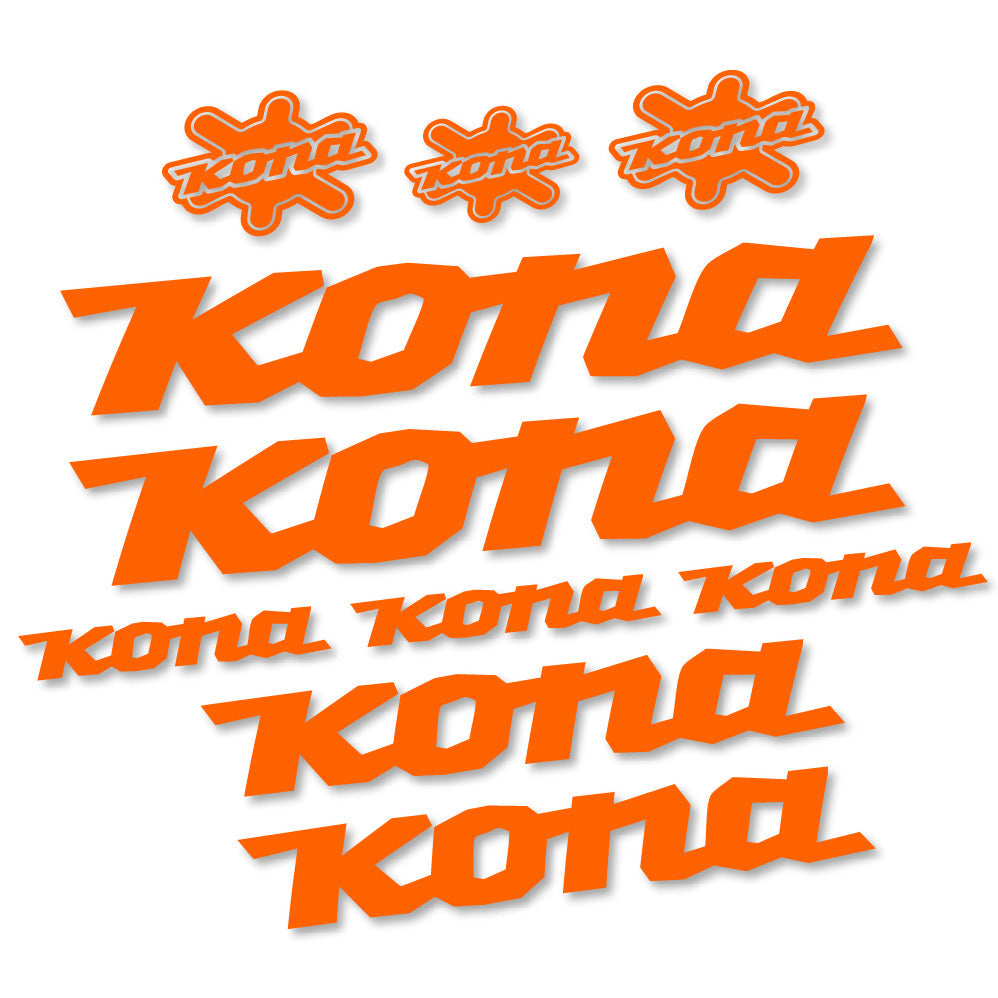 Autocollant Kona, Cadre, Vélo vinyle autocollant