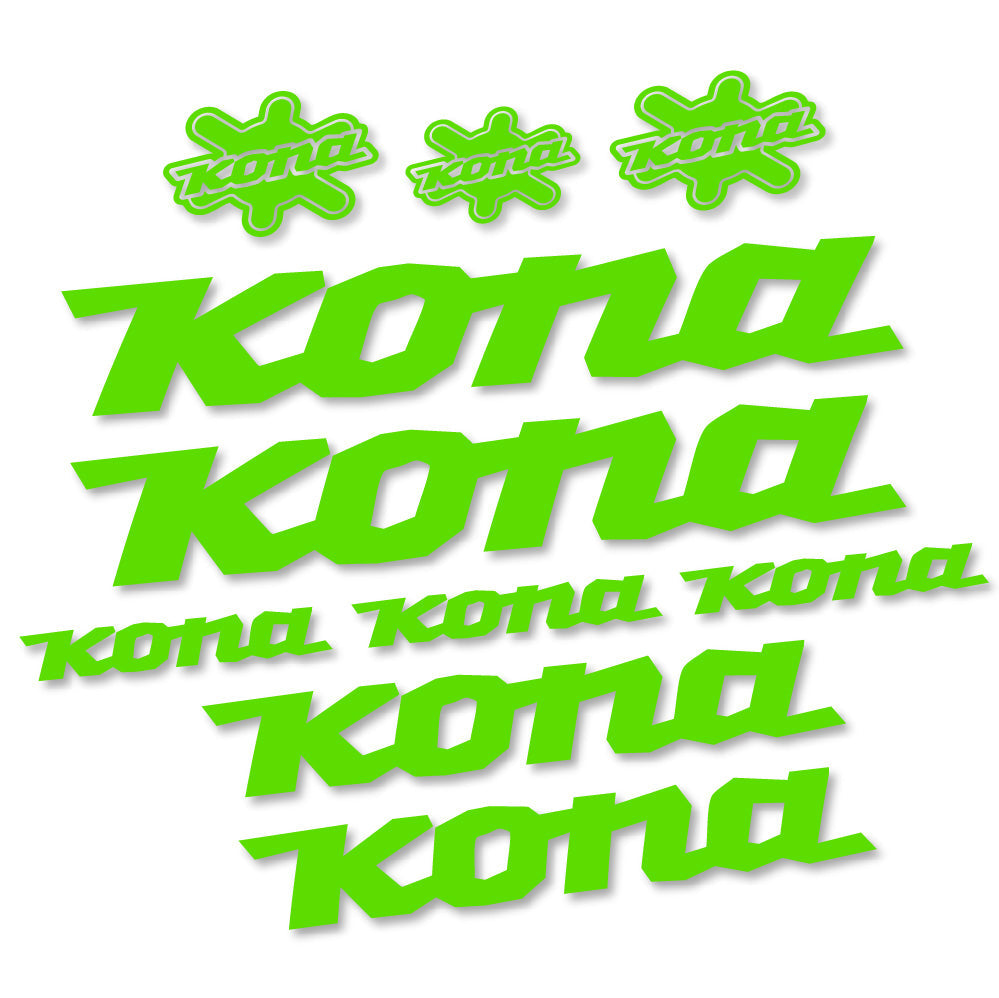 Autocollant Kona, Cadre, Vélo vinyle autocollant