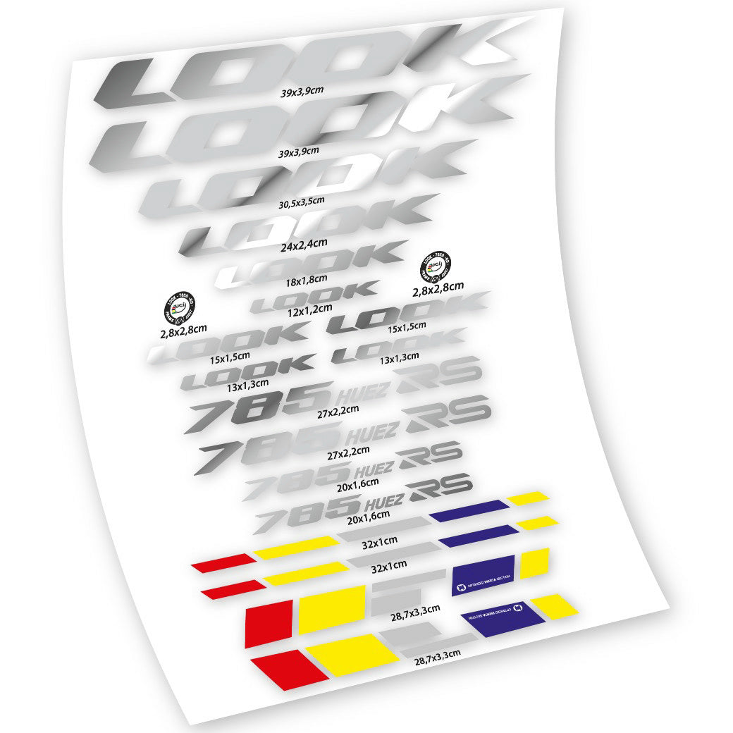 Autocollants, Look 785 Huez RS, Cadre, Autocollant Vélo Vinyle