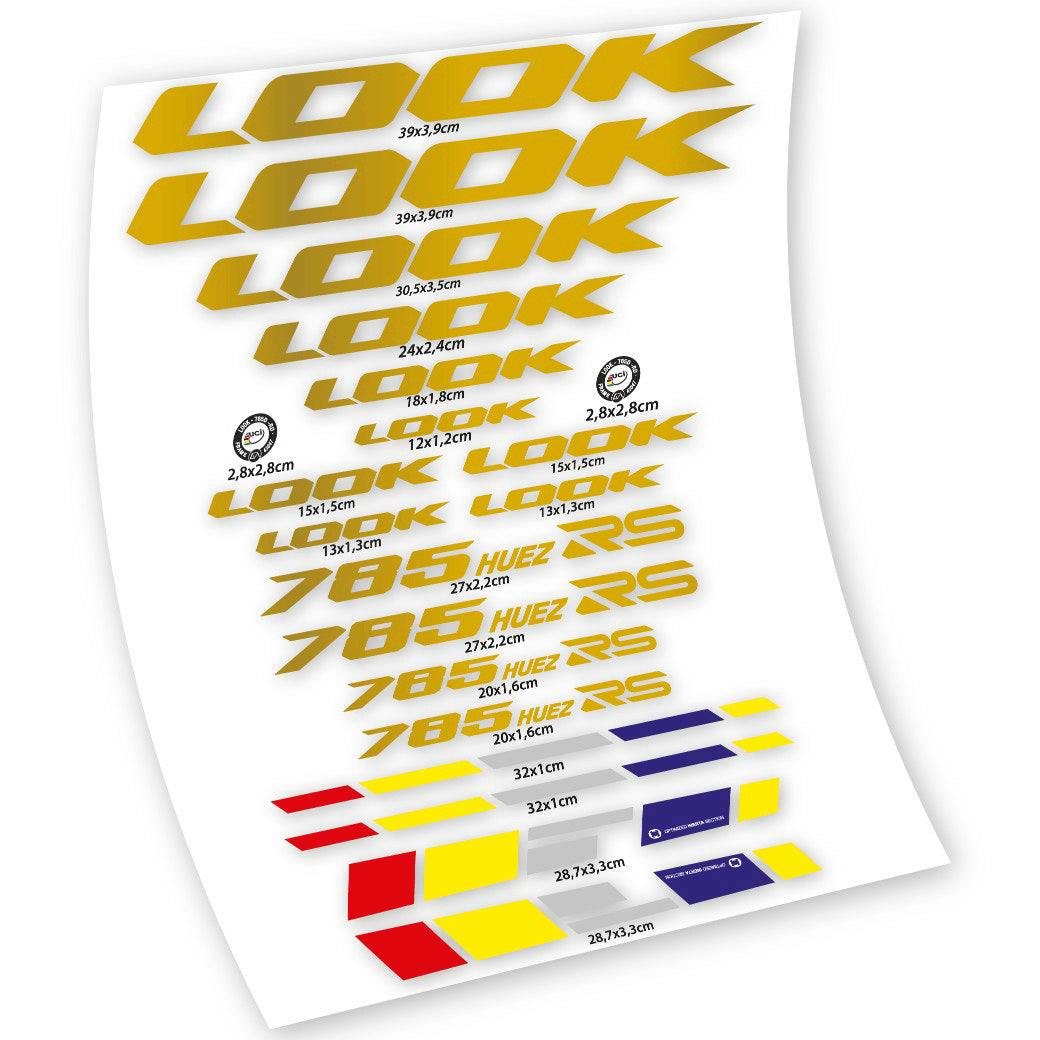 Autocollants, Look 785 Huez RS, Cadre, Autocollant Vélo Vinyle