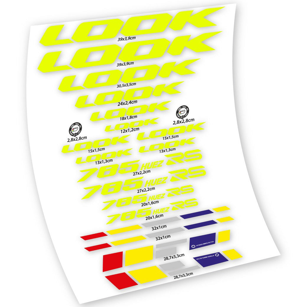 Autocollants, Look 785 Huez RS, Cadre, Autocollant Vélo Vinyle