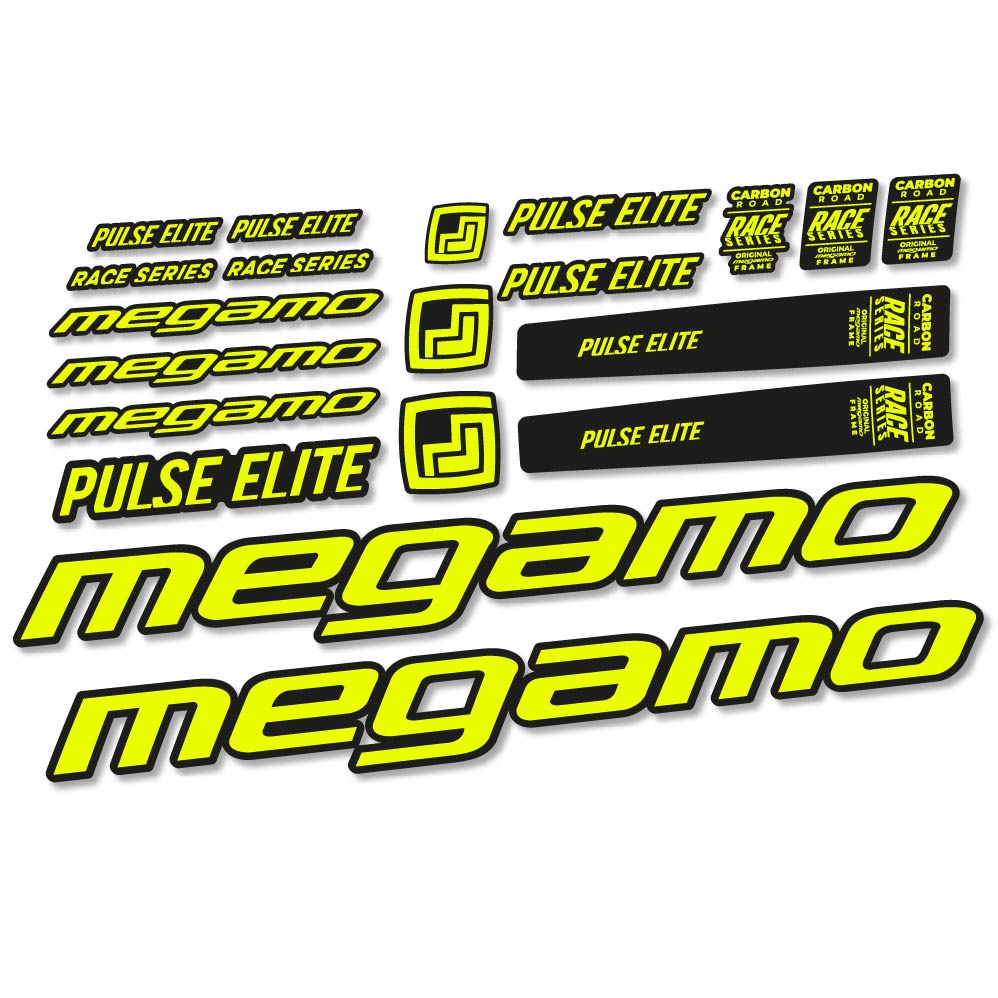Autocollant Megamo Pulse Elite 2022, Cadre, Vélo vinyle sticker