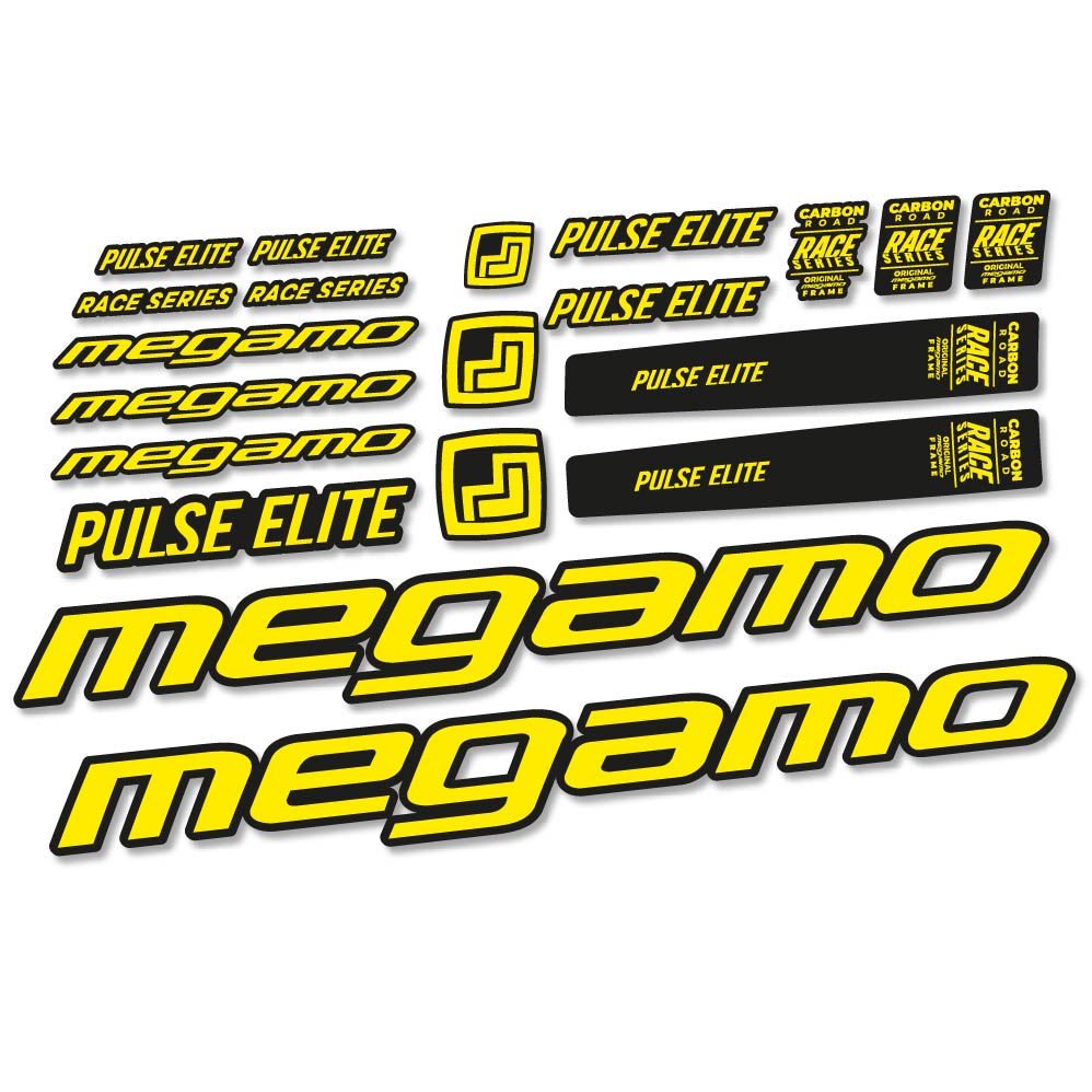 Autocollant Megamo Pulse Elite 2022, Cadre, Vélo vinyle sticker