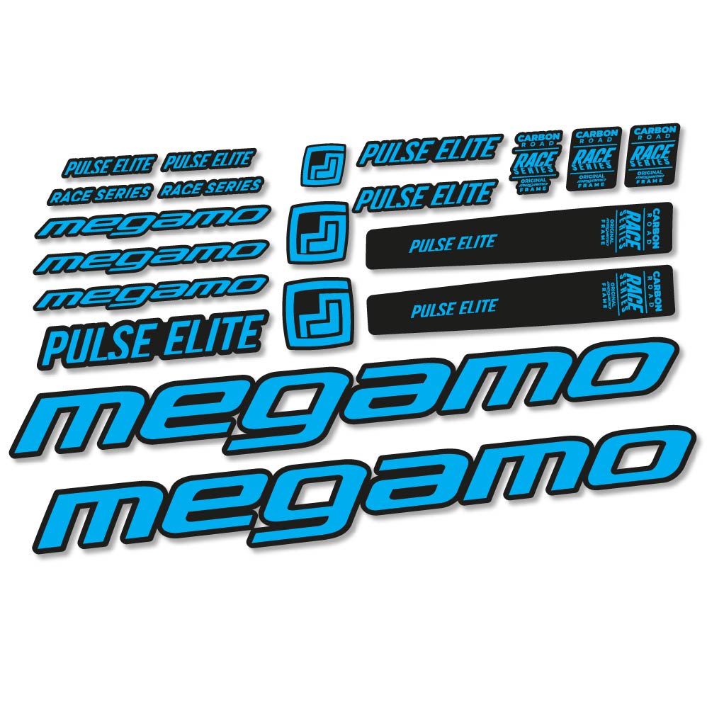 Autocollant Megamo Pulse Elite 2022, Cadre, Vélo vinyle sticker