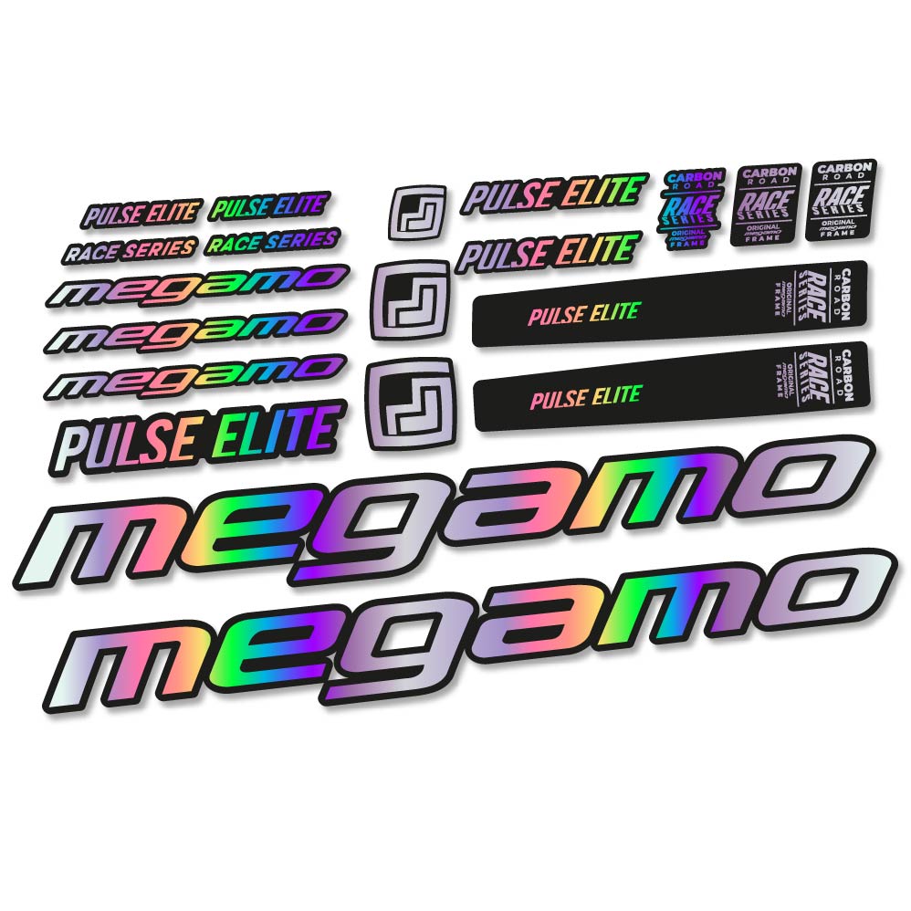 Autocollant Megamo Pulse Elite 2022, Cadre, Vélo vinyle sticker