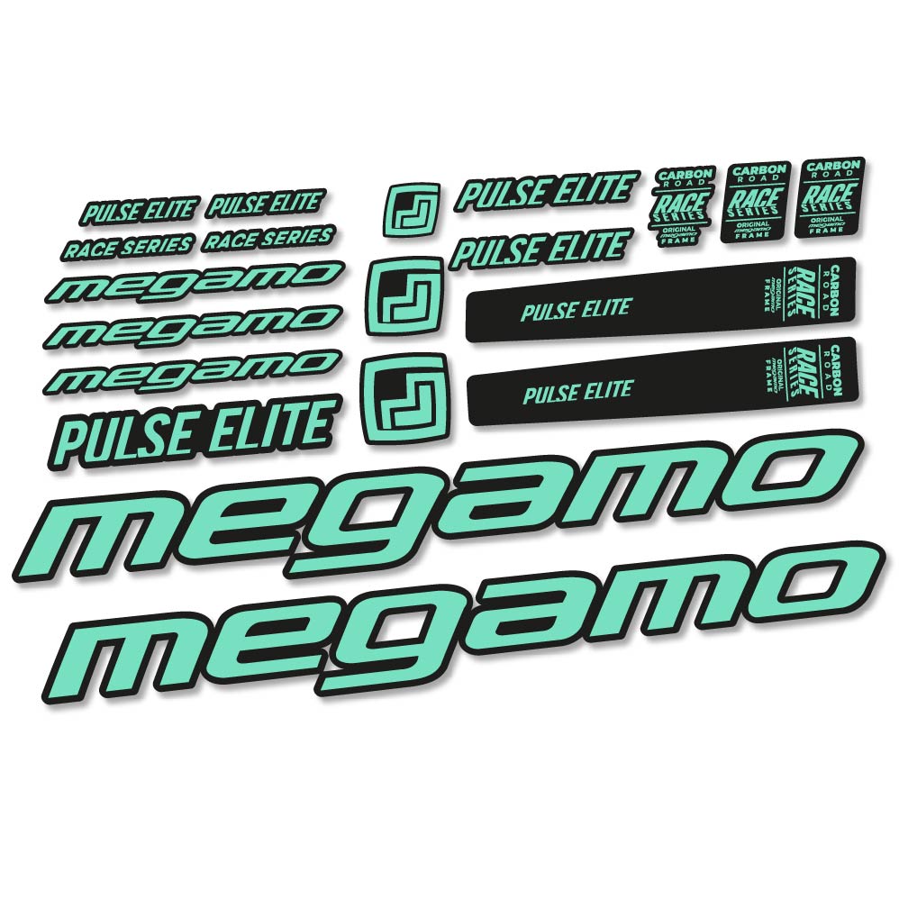 Autocollant Megamo Pulse Elite 2022, Cadre, Vélo vinyle sticker