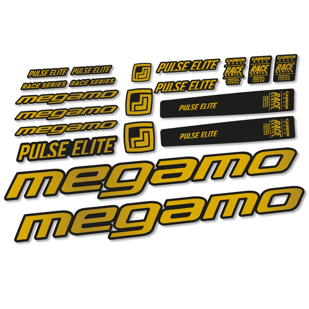Autocollant Megamo Pulse Elite 2022, Cadre, Vélo vinyle sticker