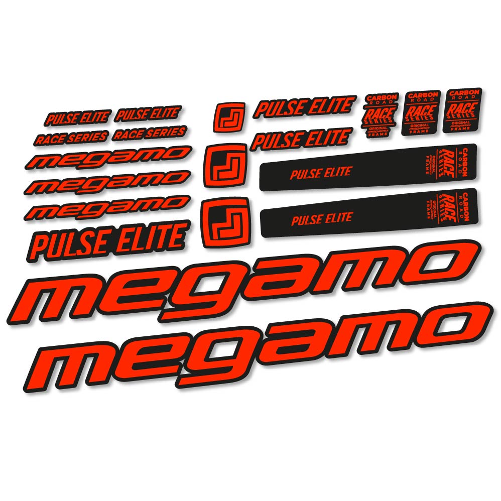 Autocollant Megamo Pulse Elite 2022, Cadre, Vélo vinyle sticker