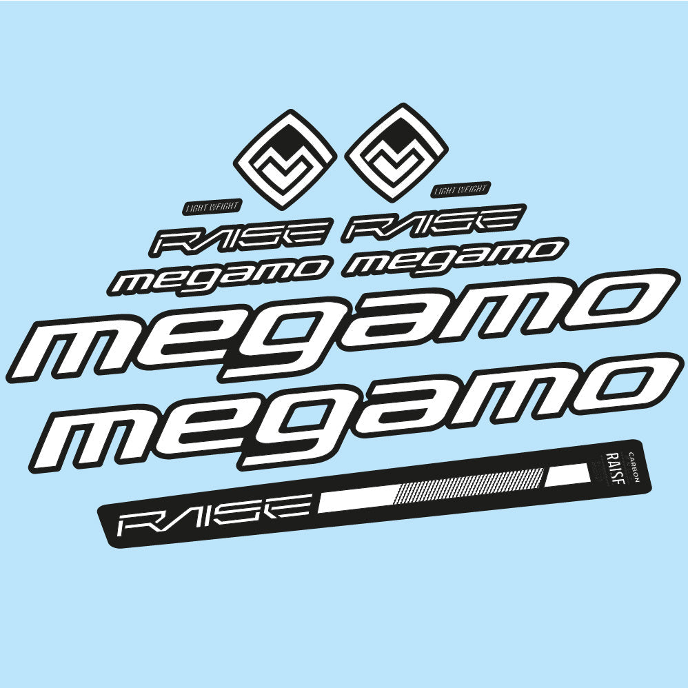 Autocollant Megamo Raise 10 2020, Cadre, Vélo vinyle autocollant